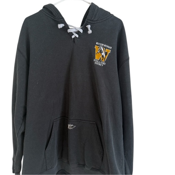 Easton Other - Easton Vintage Rare Western Michigan Stallions Hockey Hoodie Easton Black XL
